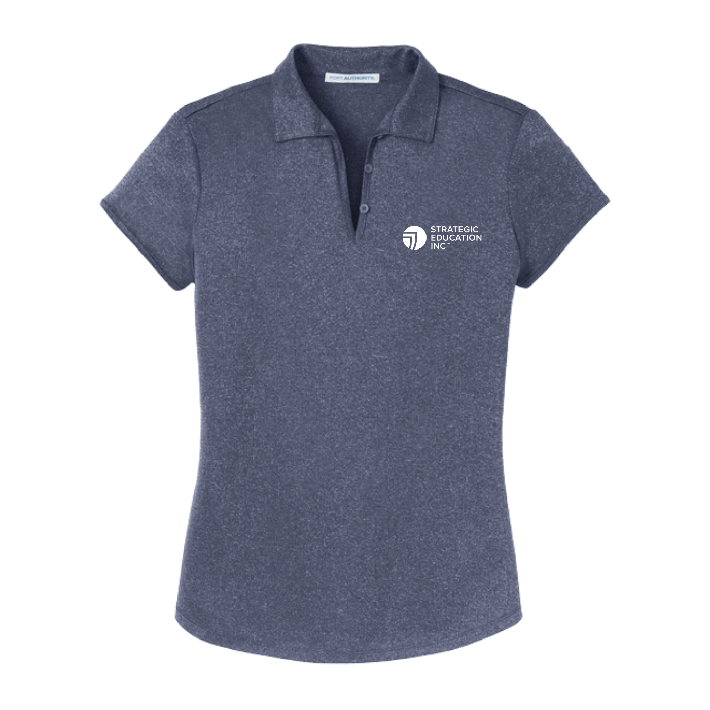 Port Authority® Ladies Trace Heather Polo - True Navy Heather
