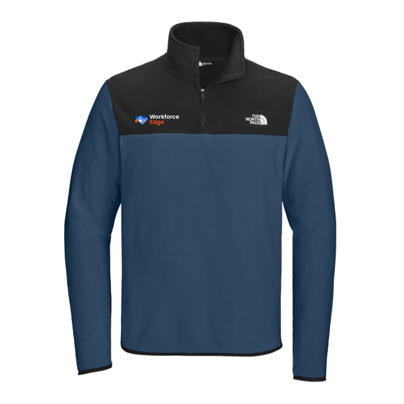 NEW The North Face® Glacier 1/4-Zip Fleece - Shady Blue/TNF Black