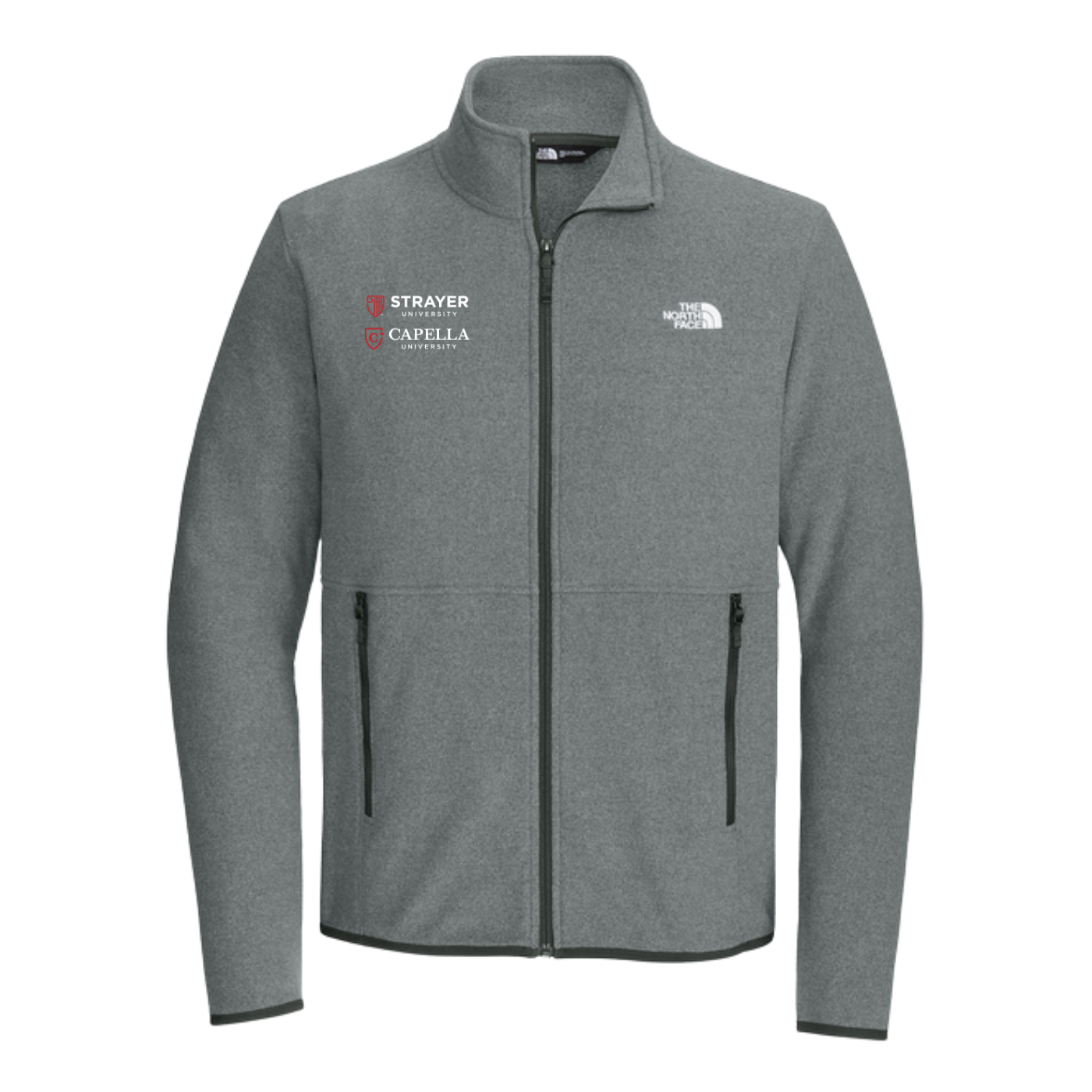 NEW The North Face® Glacier Full-Zip Fleece Jacket - TNF Medium Grey Heather