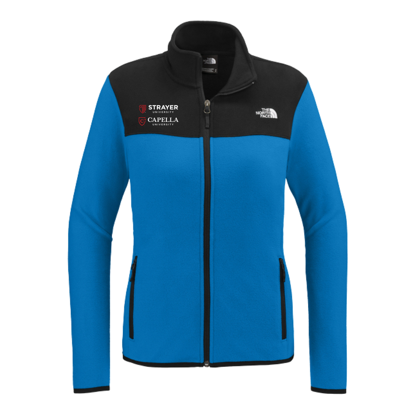 NEW The North Face® Ladies Glacier 1/4-Zip Fleece - Hero Blue/TNF Black