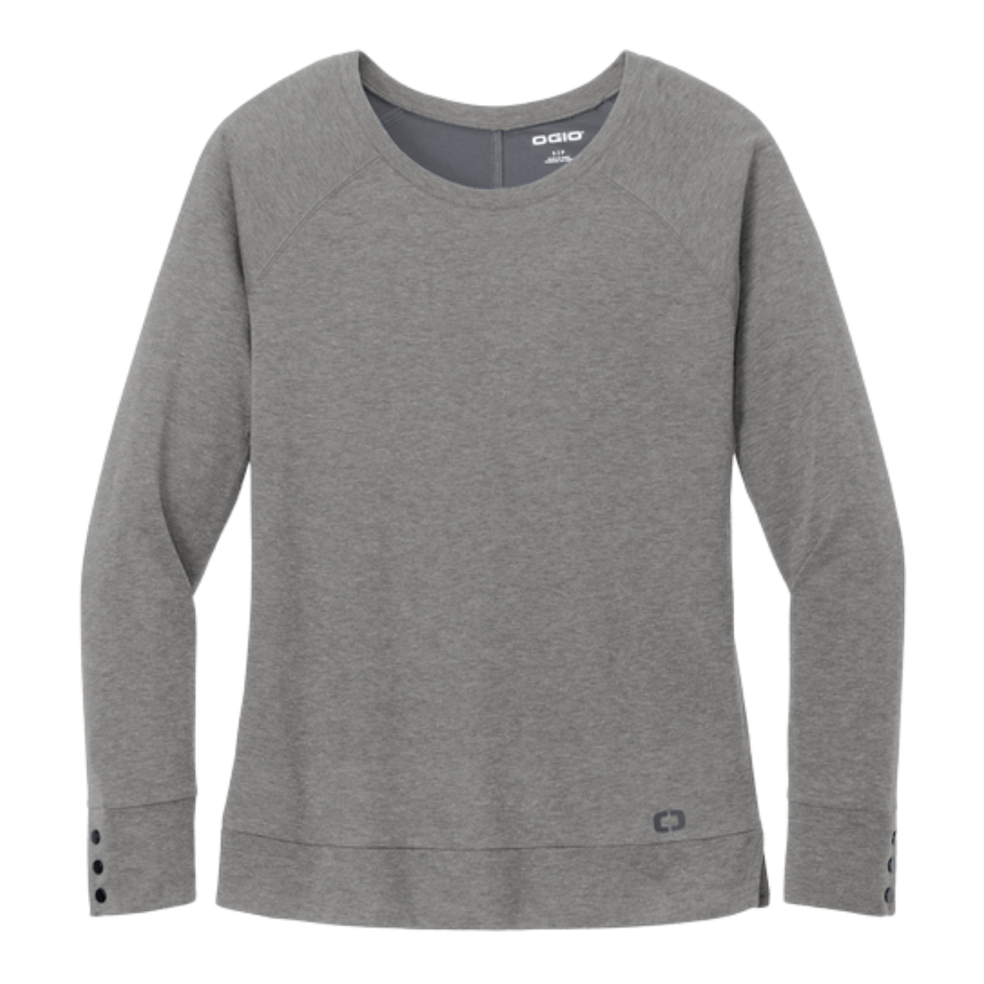 OGIO® Ladies Command Long Sleeve Scoop Neck - Gear Grey