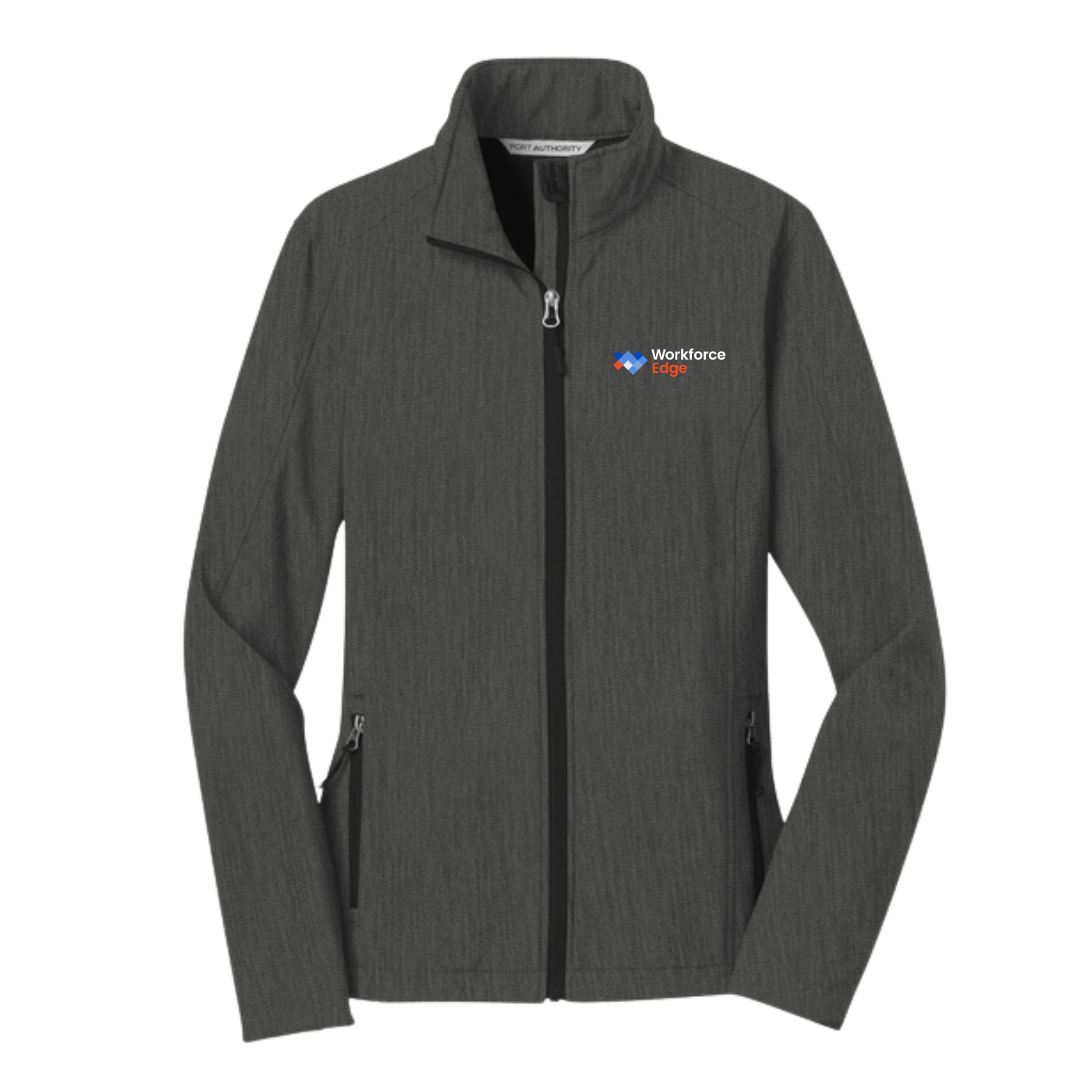 Port Authority® Ladies Core Soft Shell Jacket - Black Charcoal Heather