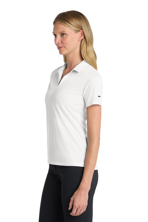 Nike Ladies Dri-FIT Micro Pique 2.0 Polo - White