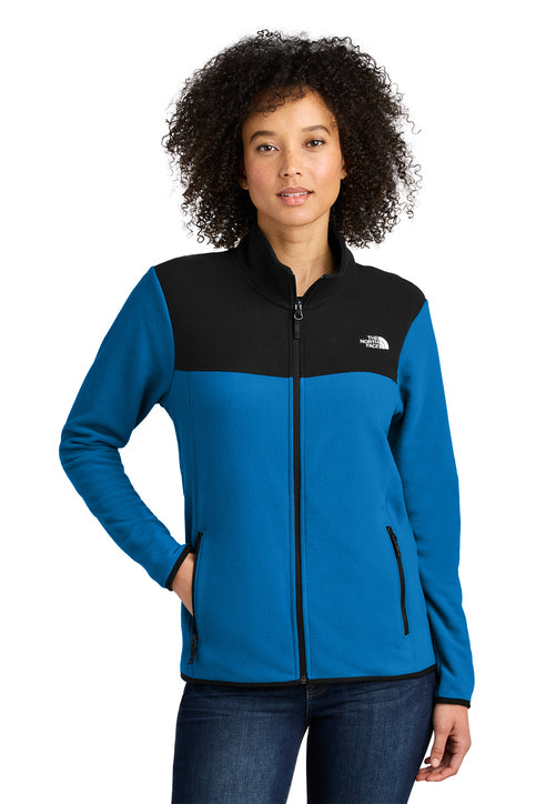 NEW The North Face® Ladies Glacier 1/4-Zip Fleece - Hero Blue/TNF Black