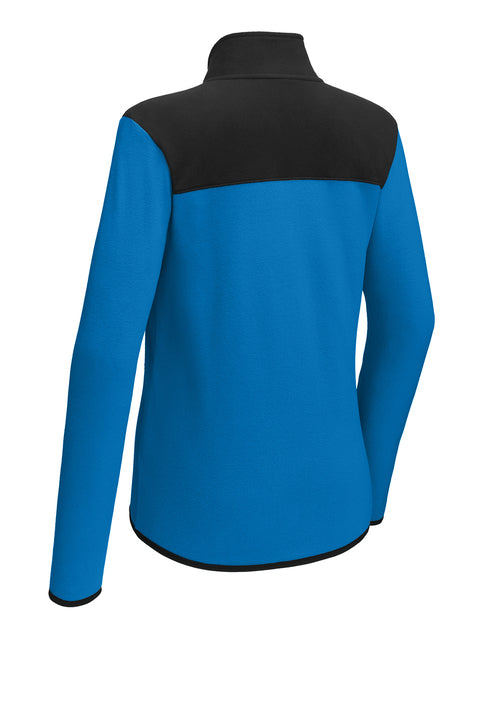 NEW The North Face® Ladies Glacier 1/4-Zip Fleece - Hero Blue/TNF Black