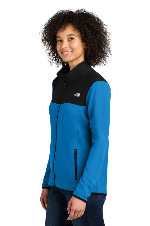 NEW The North Face® Ladies Glacier 1/4-Zip Fleece - Hero Blue/TNF Black