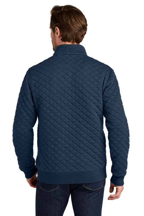 NEW Brooks Brothers® Diamond Quilt 1/4-Zip - Navy Blazer
