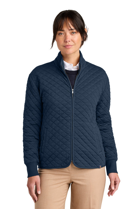 NEW Brooks Brothers® Women’s Diamond Quilt Full-Zip - Navy Blazer