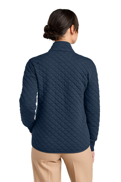 NEW Brooks Brothers® Women’s Diamond Quilt Full-Zip - Navy Blazer