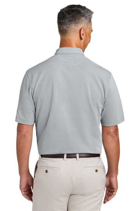 NEW Brooks Brothers® Pinpoint Pique Dress Polo - Grey
