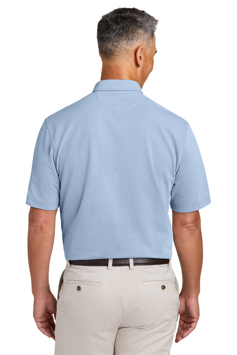 NEW Brooks Brothers® Pinpoint Pique Dress Polo - Newport Blue