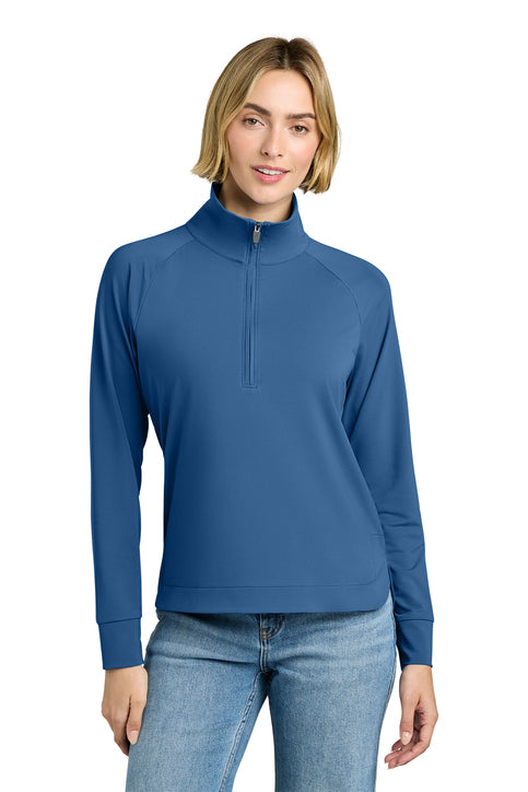 NEW Brooks Brothers® Women’s Luxe Performance 1/4-Zip - Charter Blue