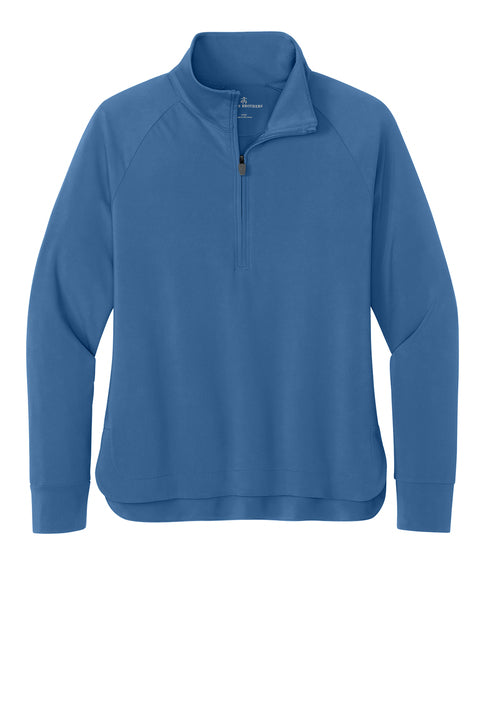 NEW Brooks Brothers® Women’s Luxe Performance 1/4-Zip - Charter Blue
