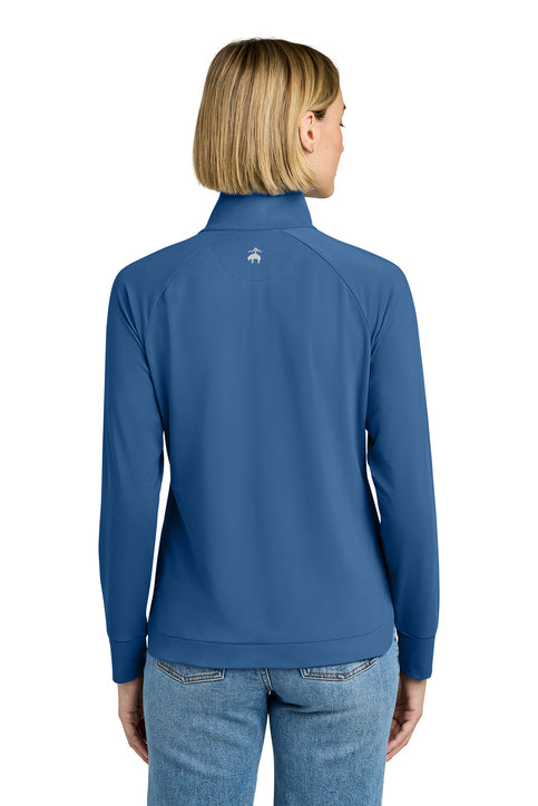 NEW Brooks Brothers® Women’s Luxe Performance 1/4-Zip - Charter Blue