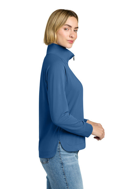 NEW Brooks Brothers® Women’s Luxe Performance 1/4-Zip - Charter Blue