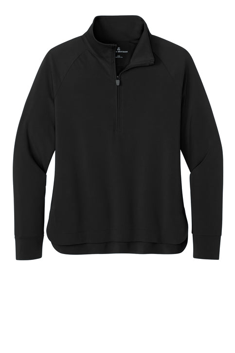 NEW Brooks Brothers® Women’s Luxe Performance 1/4-Zip - Deep Black