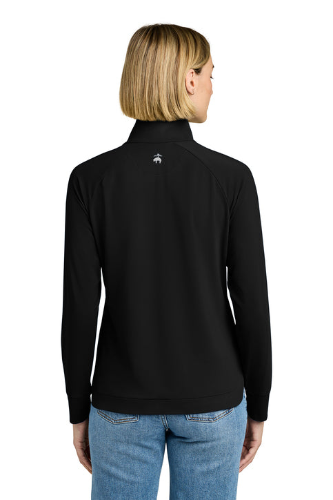 NEW Brooks Brothers® Women’s Luxe Performance 1/4-Zip - Deep Black