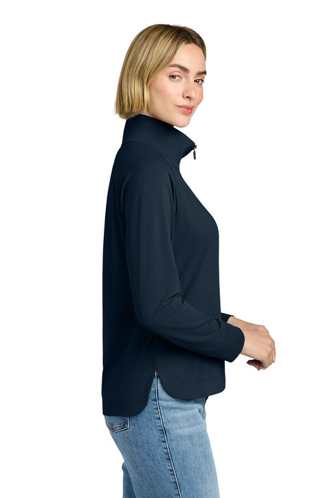 NEW Brooks Brothers® Women’s Luxe Performance 1/4-Zip - Navy Blazer