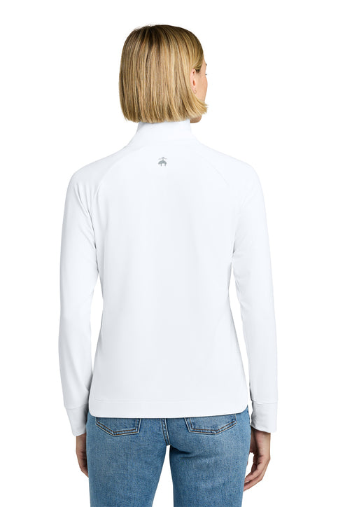 NEW Brooks Brothers® Women’s Luxe Performance 1/4-Zip - White