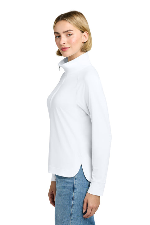 NEW Brooks Brothers® Women’s Luxe Performance 1/4-Zip - White