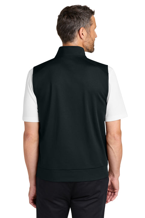 NEW Port Authority® C-FREE® Double Knit 1/4-Zip Vest - Deep Black