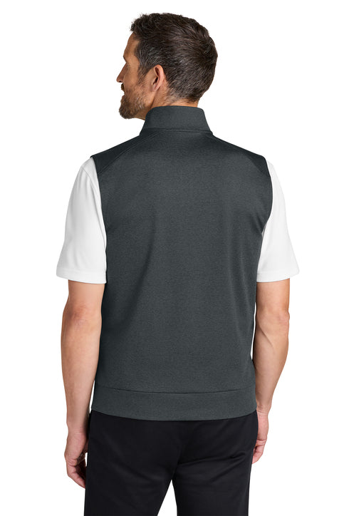 NEW Port Authority® C-FREE® Double Knit 1/4-Zip Vest - Grey Steel Heather