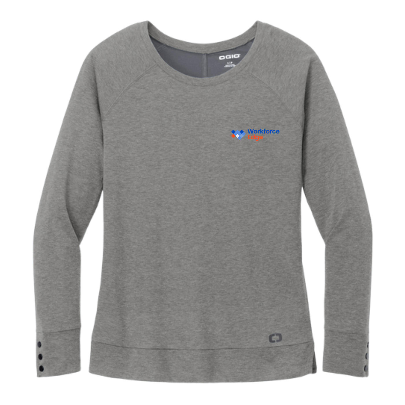 OGIO® Ladies Command Long Sleeve Scoop Neck - Gear Grey