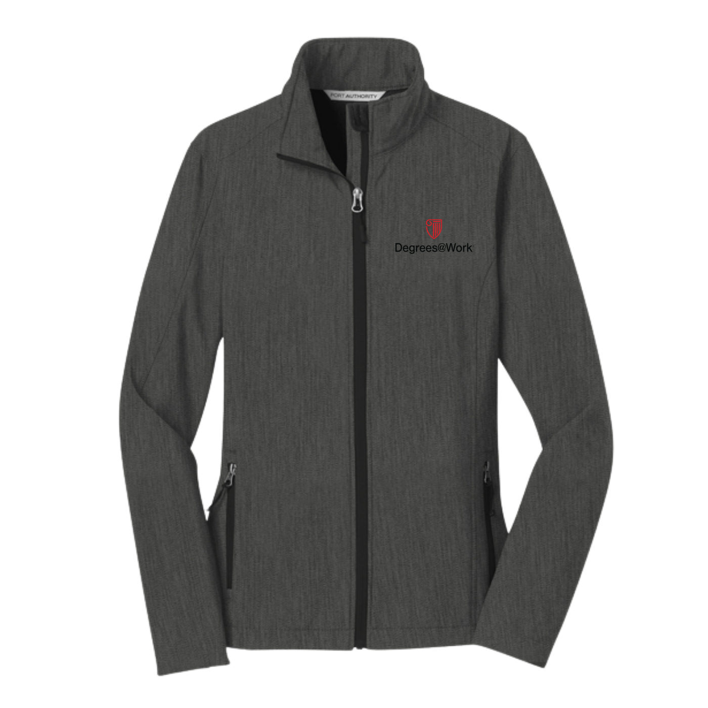 Port Authority® Ladies Core Soft Shell Jacket - Black Charcoal Heather