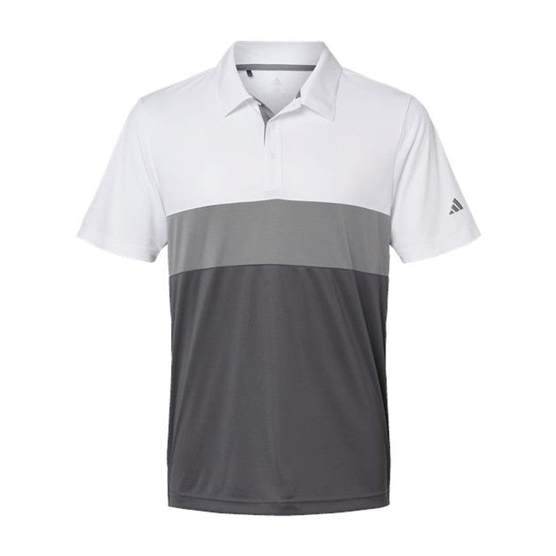 NEW Adidas Merch Block Polo White/Grey Three/Grey Five