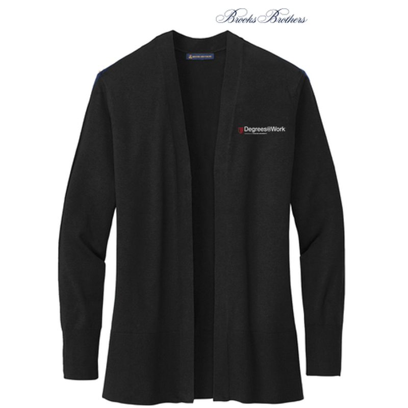 Brooks Brothers® Women’s Cotton Stretch Long Cardigan Sweater - Deep Black