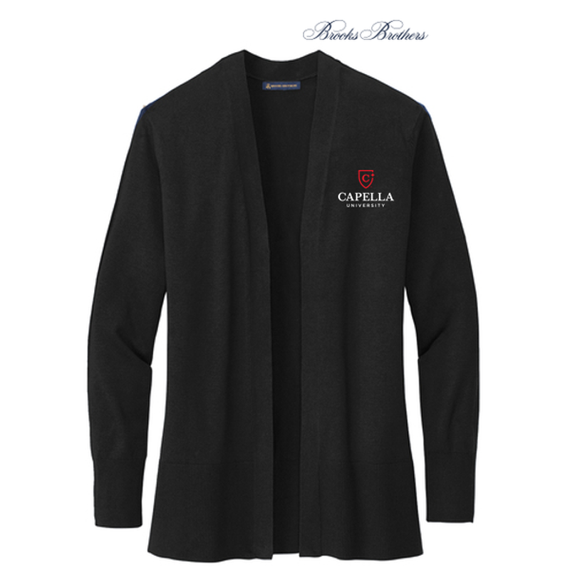 Brooks Brothers® Women’s Cotton Stretch Long Cardigan Sweater - Deep Black