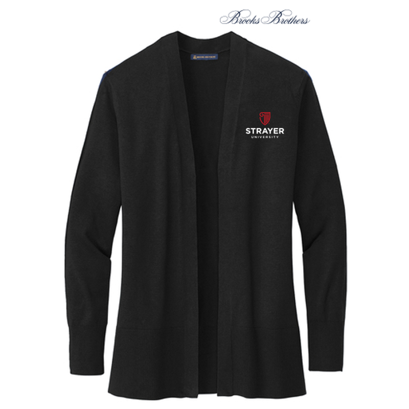 Brooks Brothers® Women’s Cotton Stretch Long Cardigan Sweater - Deep Black