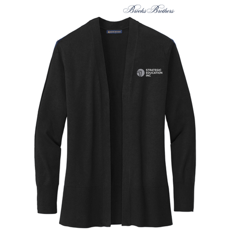 Brooks Brothers® Women’s Cotton Stretch Long Cardigan Sweater - Deep Black