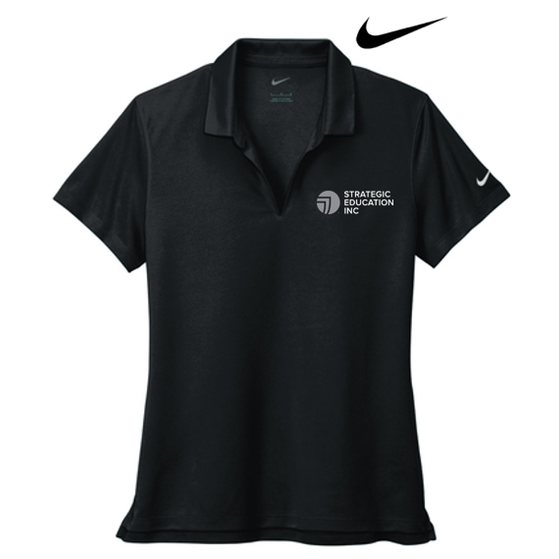 Nike Ladies Dri-FIT Micro Pique 2.0 Polo - Black