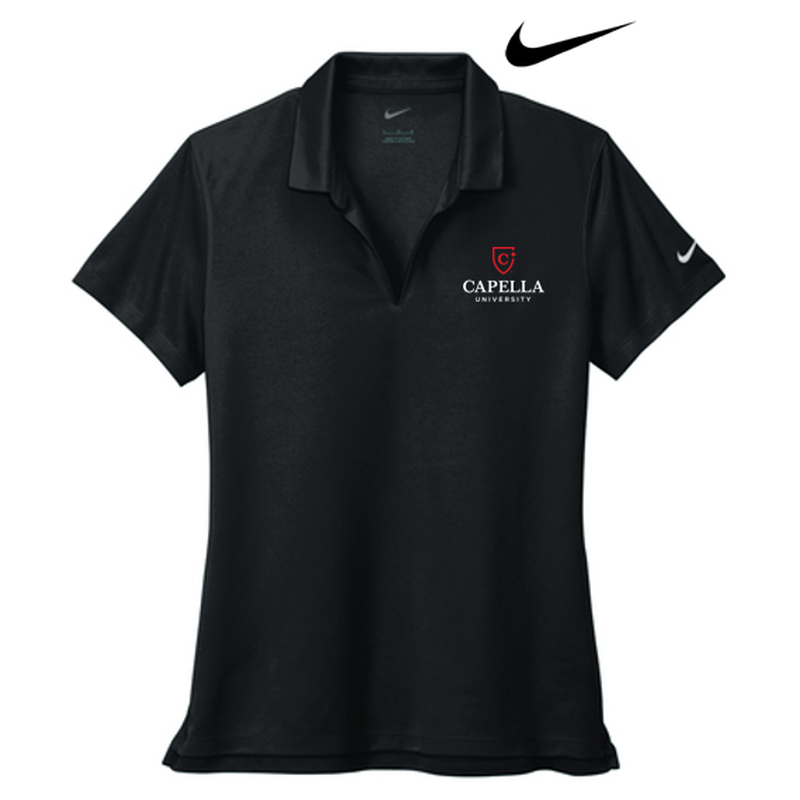 Nike Ladies Dri-FIT Micro Pique 2.0 Polo - Black