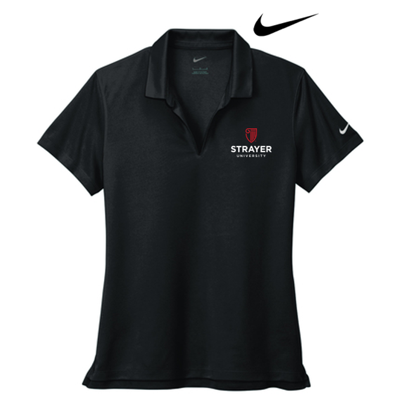 Nike Ladies Dri-FIT Micro Pique 2.0 Polo - Black