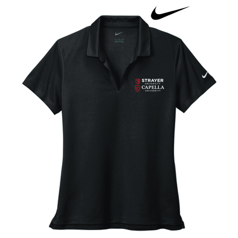 Nike Ladies Dri-FIT Micro Pique 2.0 Polo - Black