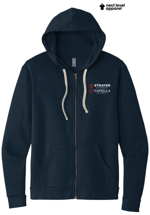 Next Level Apparel® Unisex Santa Cruz Zip Hoodie - Midnight Navy