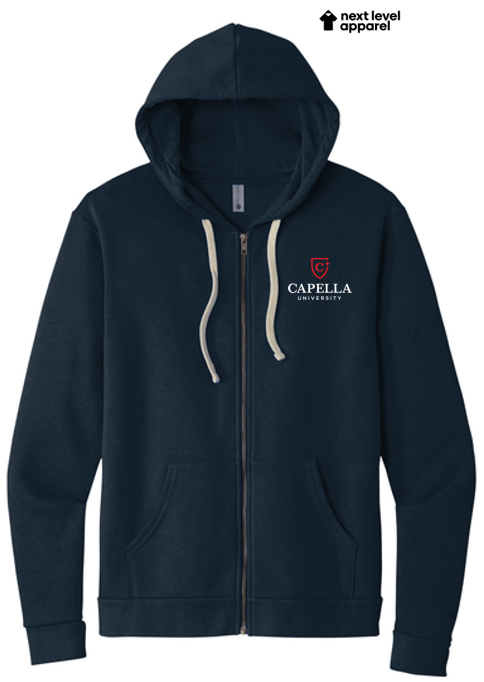 Next Level Apparel® Unisex Santa Cruz Zip Hoodie - Midnight Navy
