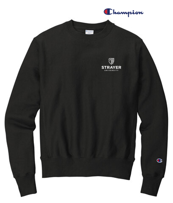 Champion ® Reverse Weave ® Crewneck Sweatshirt - BLACK