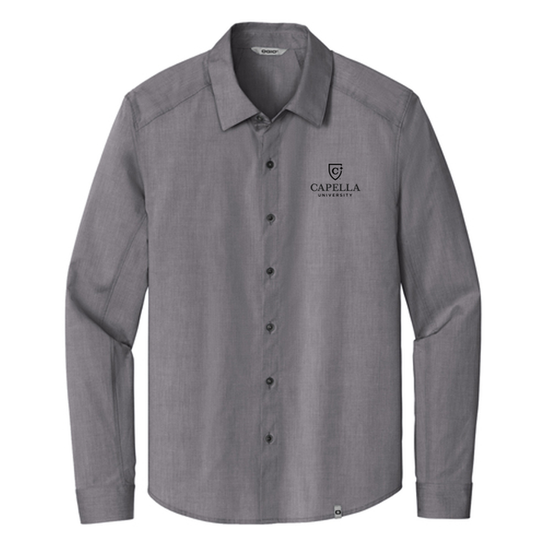NEW OGIO® Commuter Woven Shirt - Gear Grey Heather