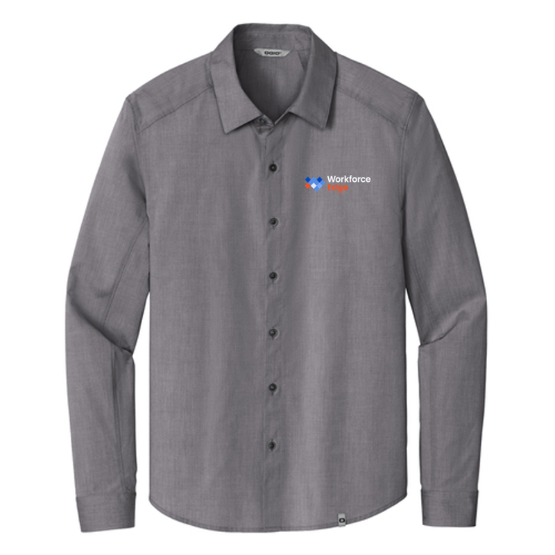 NEW OGIO® Commuter Woven Shirt - Gear Grey Heather