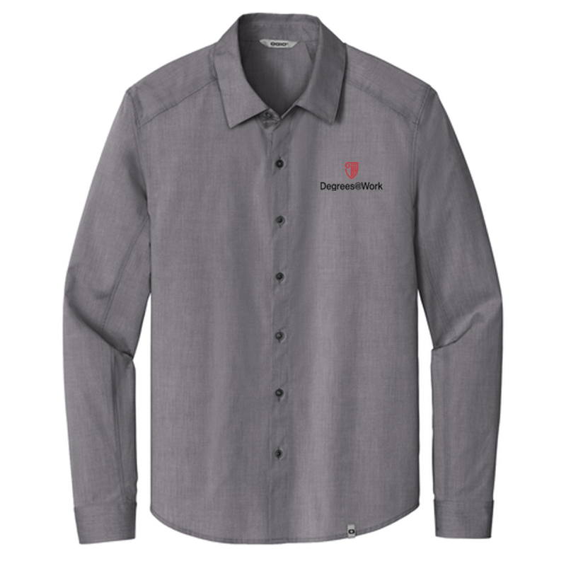 NEW OGIO® Commuter Woven Shirt - Gear Grey Heather
