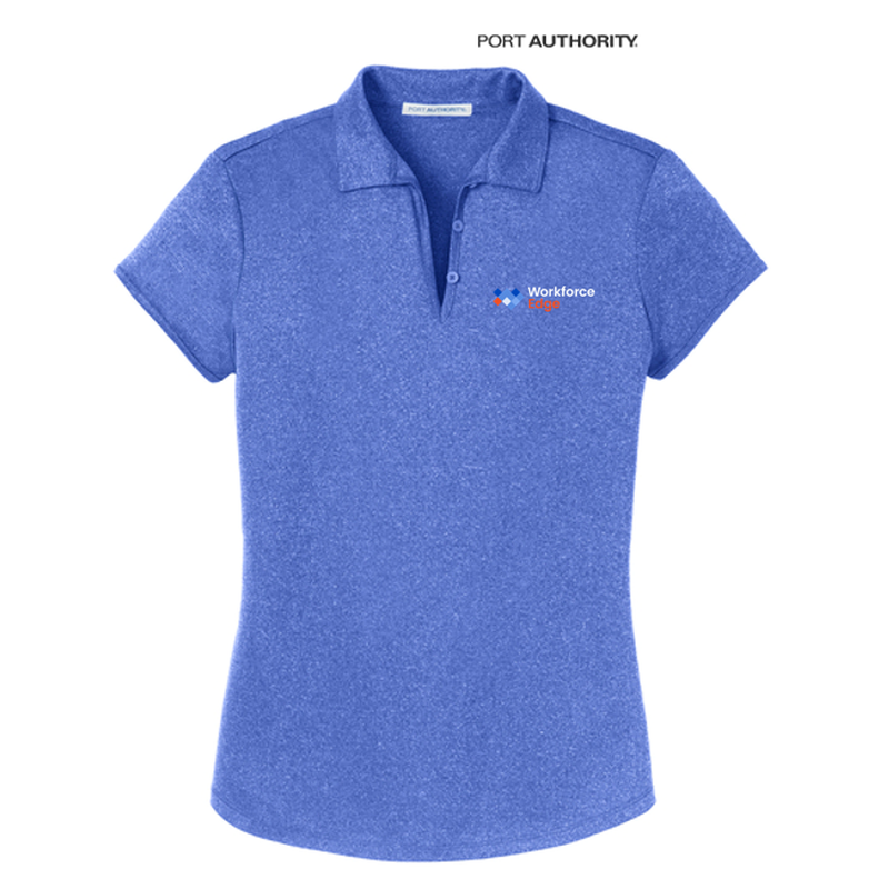 Port Authority® Ladies Trace Heather Polo - True Royal Heather