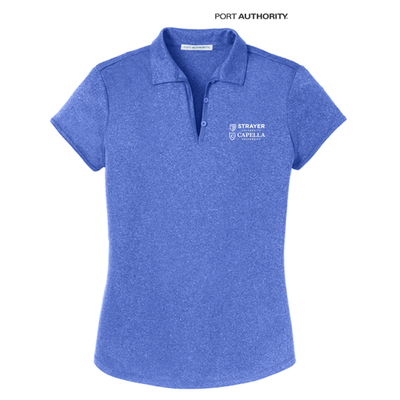 Port Authority® Ladies Trace Heather Polo - True Royal Heather