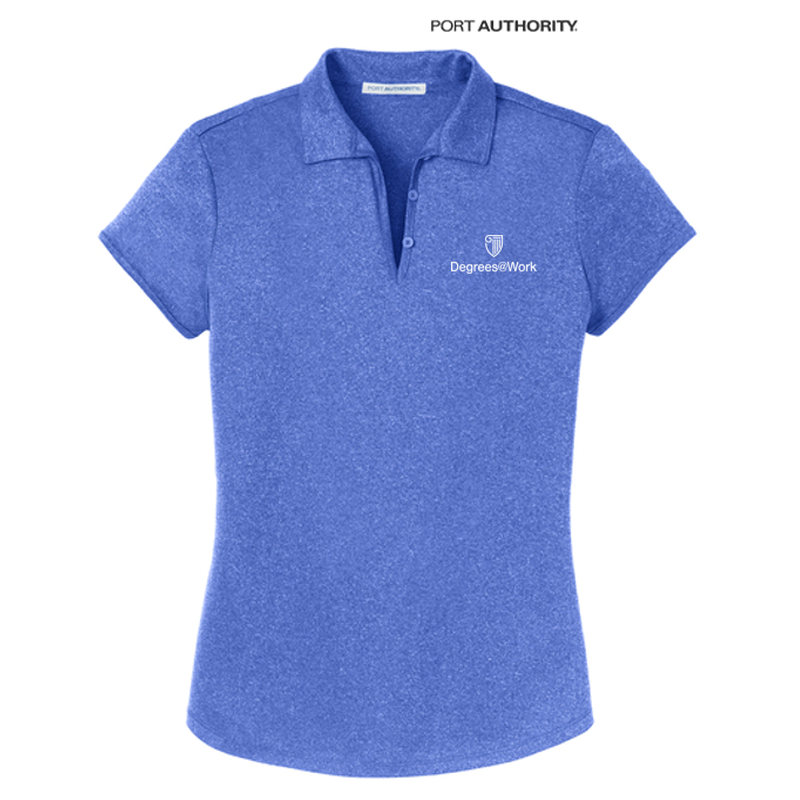 Port Authority® Ladies Trace Heather Polo - True Royal Heather