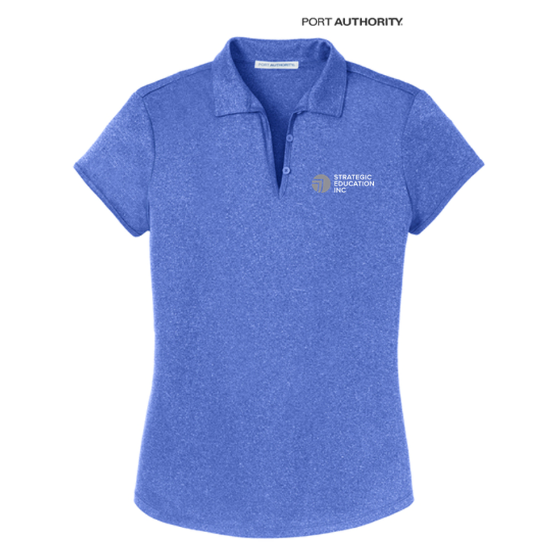 Port Authority® Ladies Trace Heather Polo - True Royal Heather