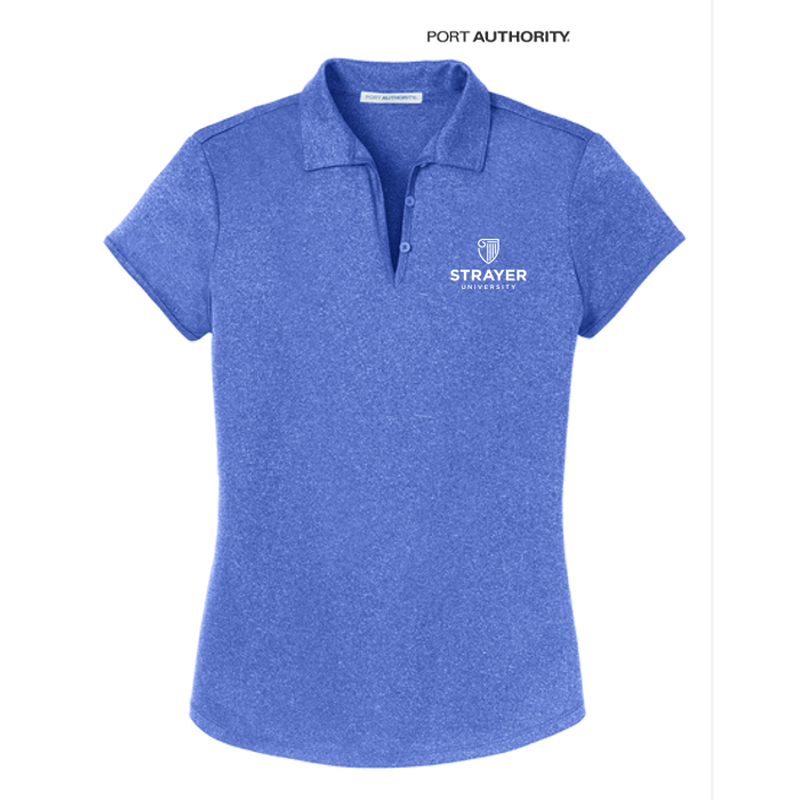 Port Authority® Ladies Trace Heather Polo - True Royal Heather