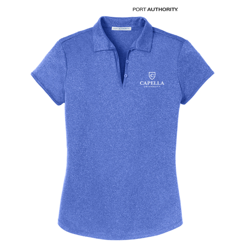 Port Authority® Ladies Trace Heather Polo - True Royal Heather