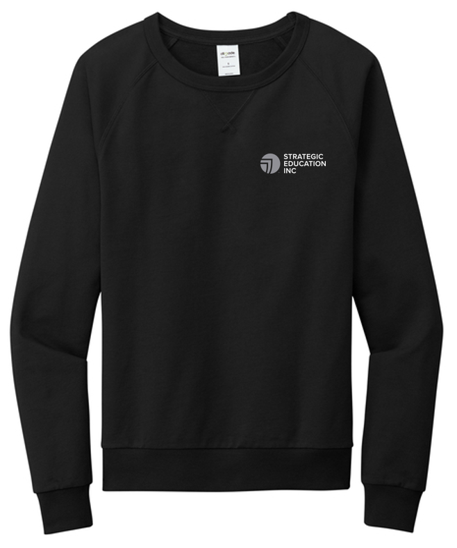 Allmade® Unisex Organic French Terry Crewneck Sweatshirt - BLACK